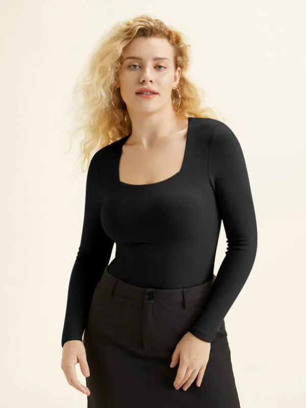 Eco-Mousse® Brushed Square Neck Brami Top sold by ogl move