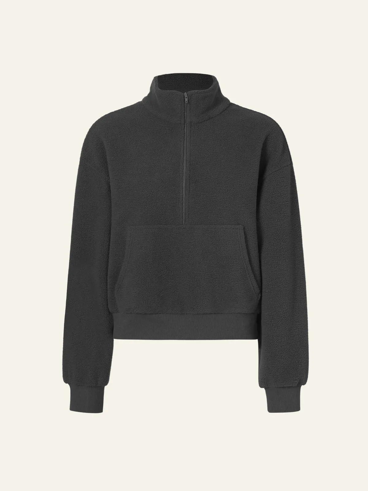 Lightweight Cozy Fleece Half Zip-up Sweatshirt sold by ogl move product image thumbnail 2