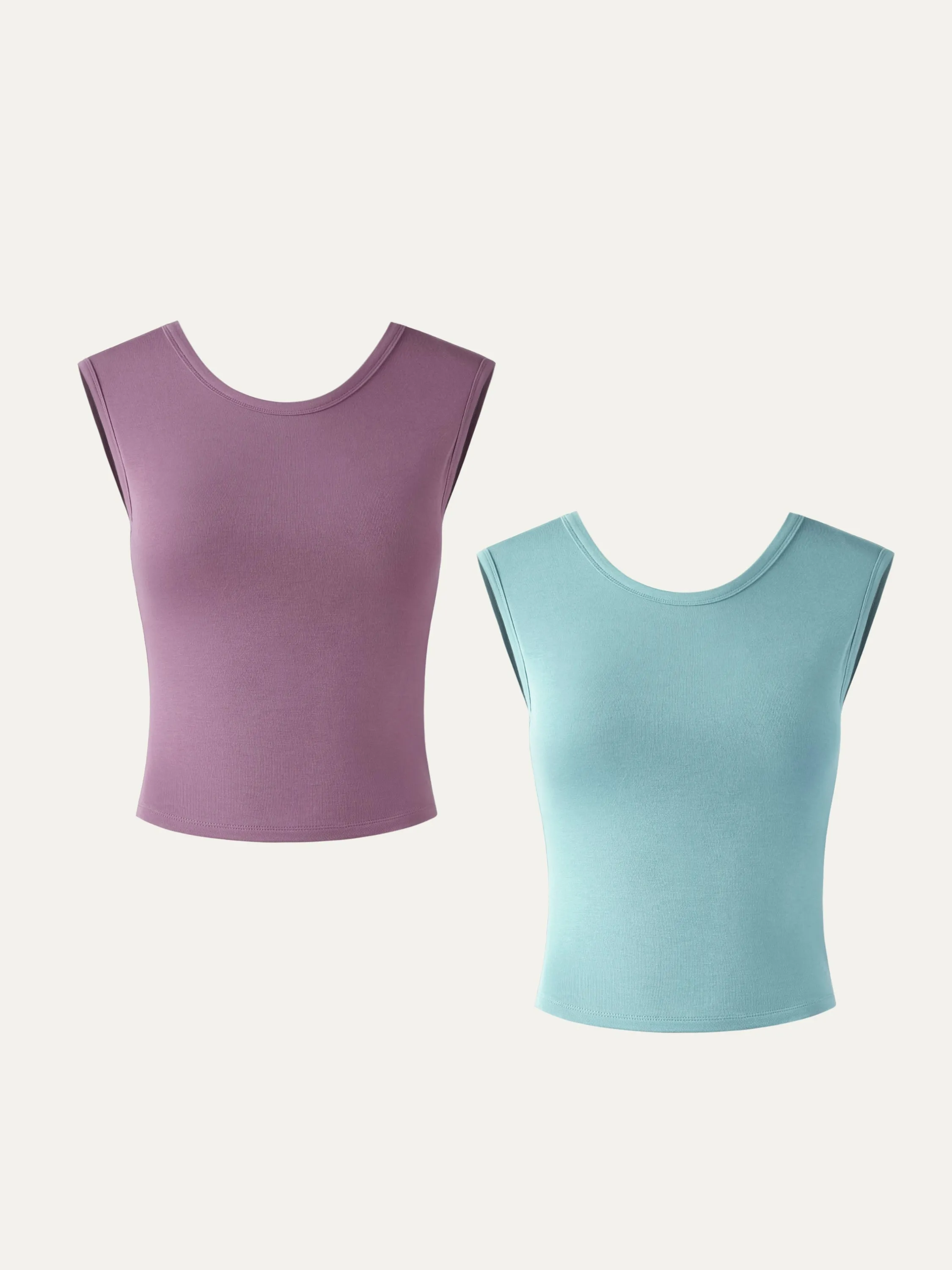 Eco-SkinKiss® Low-Back Brami Tank 2Pcs Set sold by ogl move product image thumbnail 2