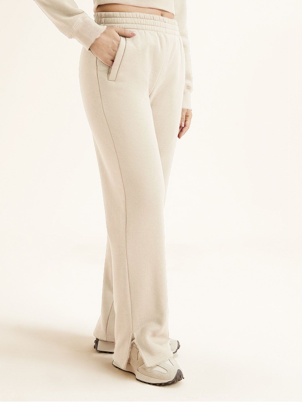 Ultrasoft Fleece Split-Hem High-Rise Pant sold by ogl move