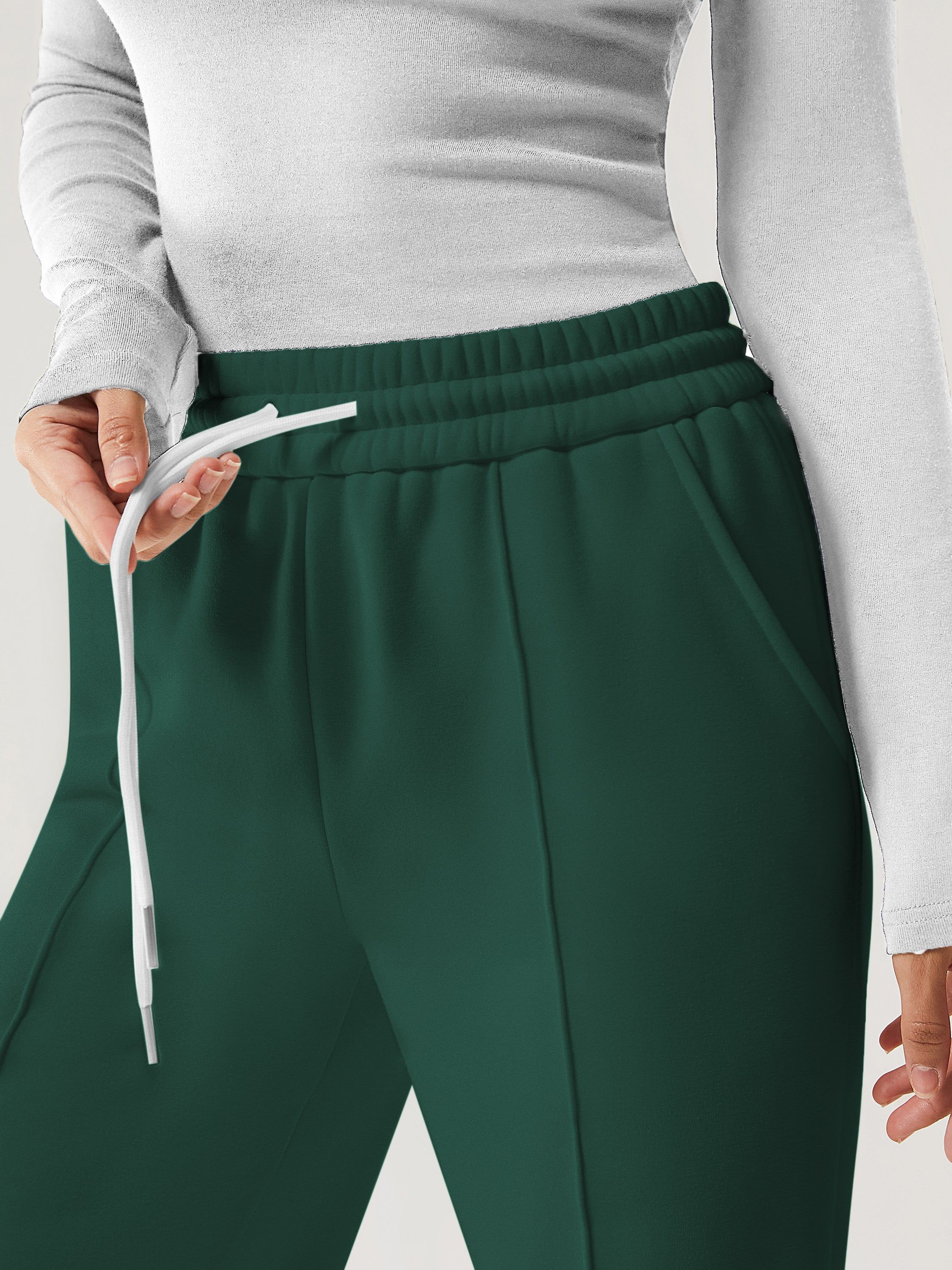 Polar Fleece Pin-Tuck Wide Leg Sweatpant sold by ogl move product image thumbnail 4