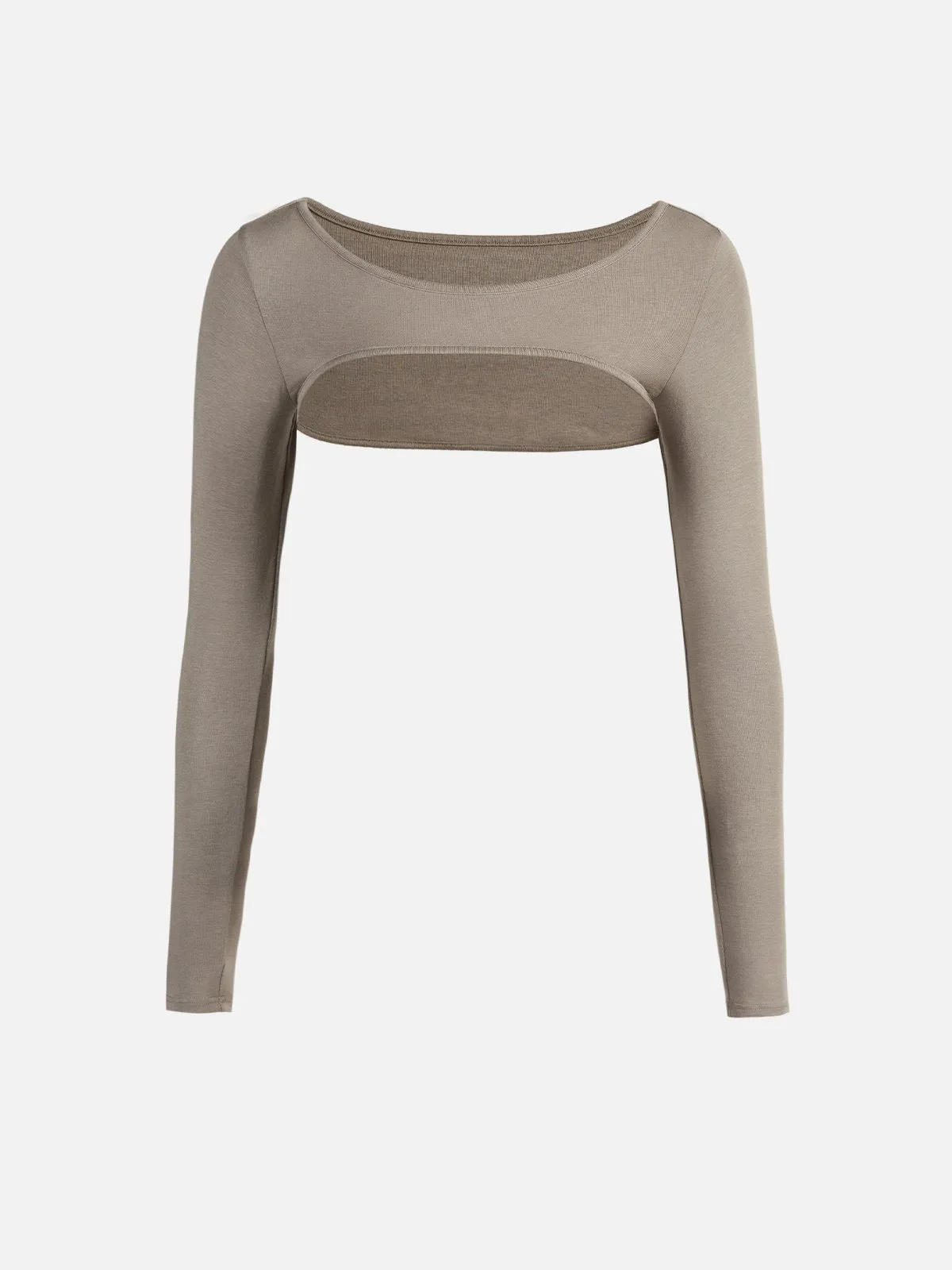 Eco-MiyaMoon® Thermal Crew Shrug Knit Top sold by ogl move