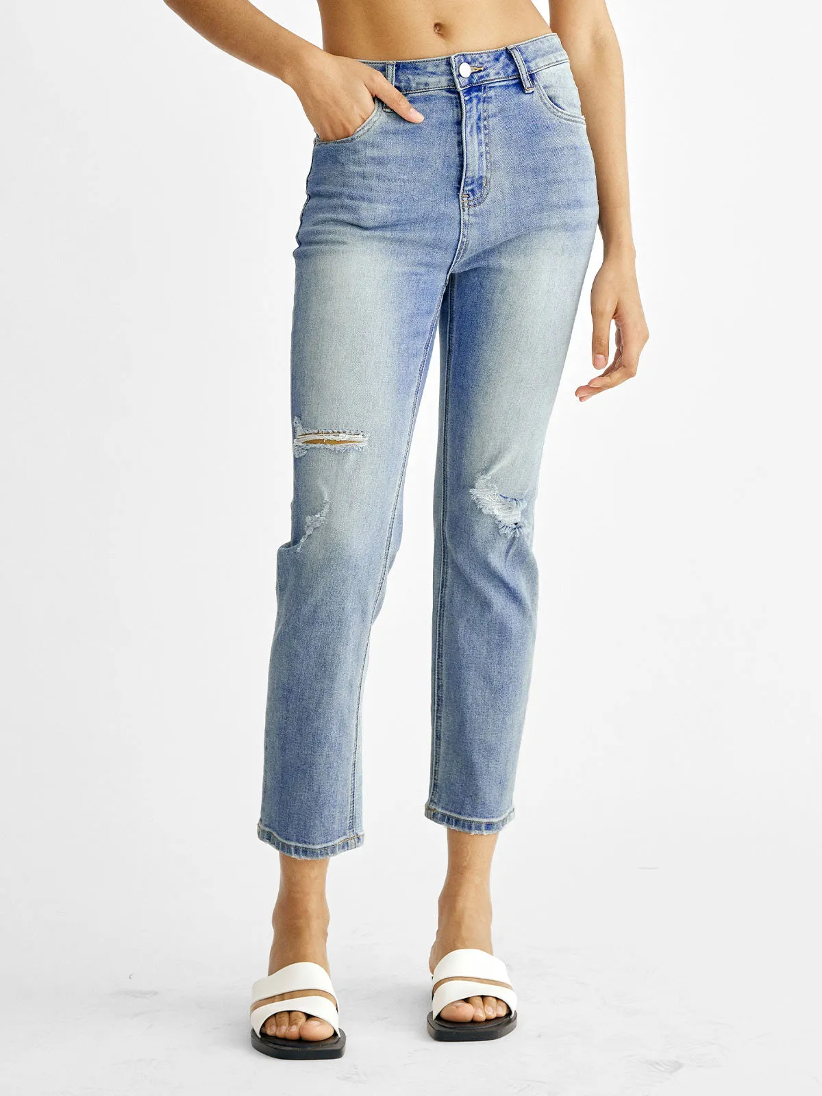 Ripped Taper Jean sold by ogl move product image thumbnail 2