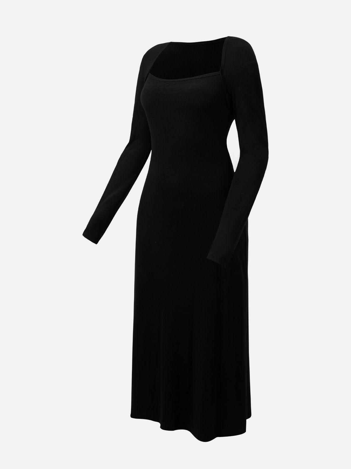 Modest Tapered Square Neck Midi Dress sold by ogl move product image thumbnail 7