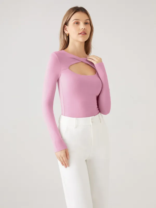 Twisty Cutout Front Brami Top sold by ogl move