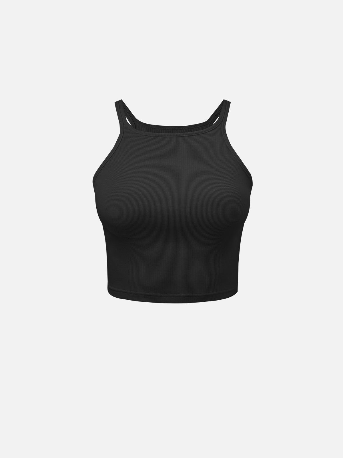 Plantive™ Ribbed Short T-Neck Tank Top sold by ogl move product image thumbnail 4