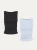 2Pcs Set Ruched Sides Boatneck Brami Top sold by ogl move