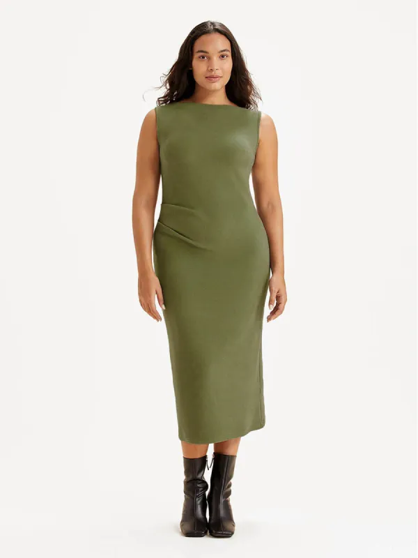 Anti-Bacteria Boatneck Midi Tank Dress sold by ogl move