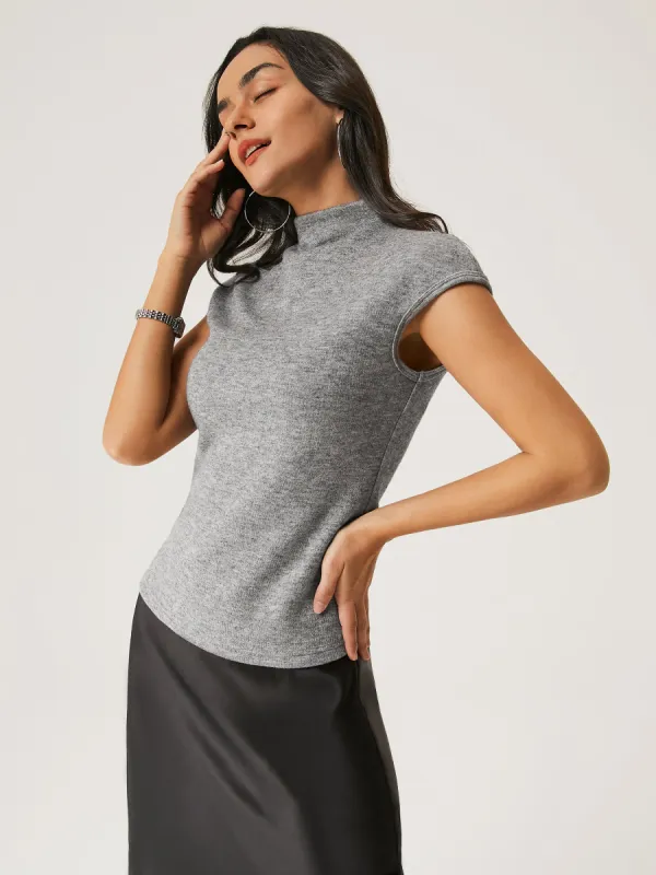 Mockneck Cap Sleeve Tank sold by ogl move