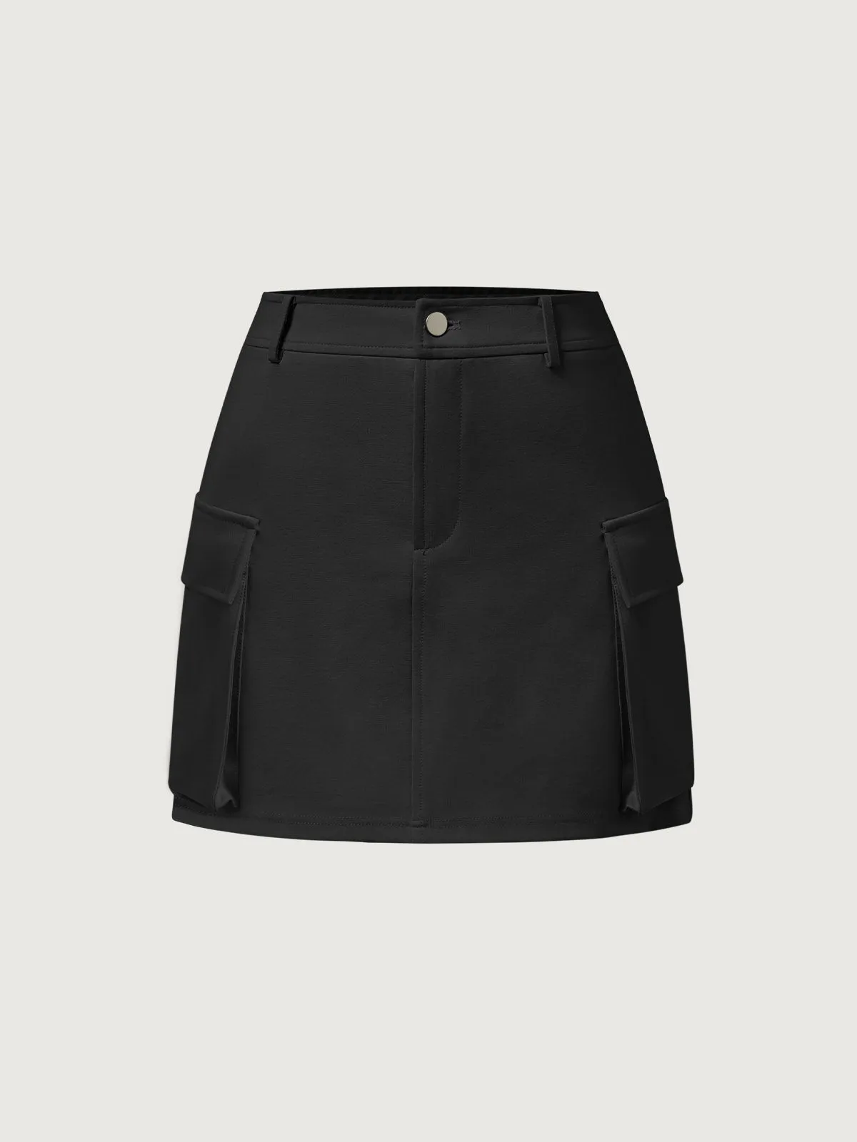 Thick Ponte Cargo Mini Skirt sold by ogl move