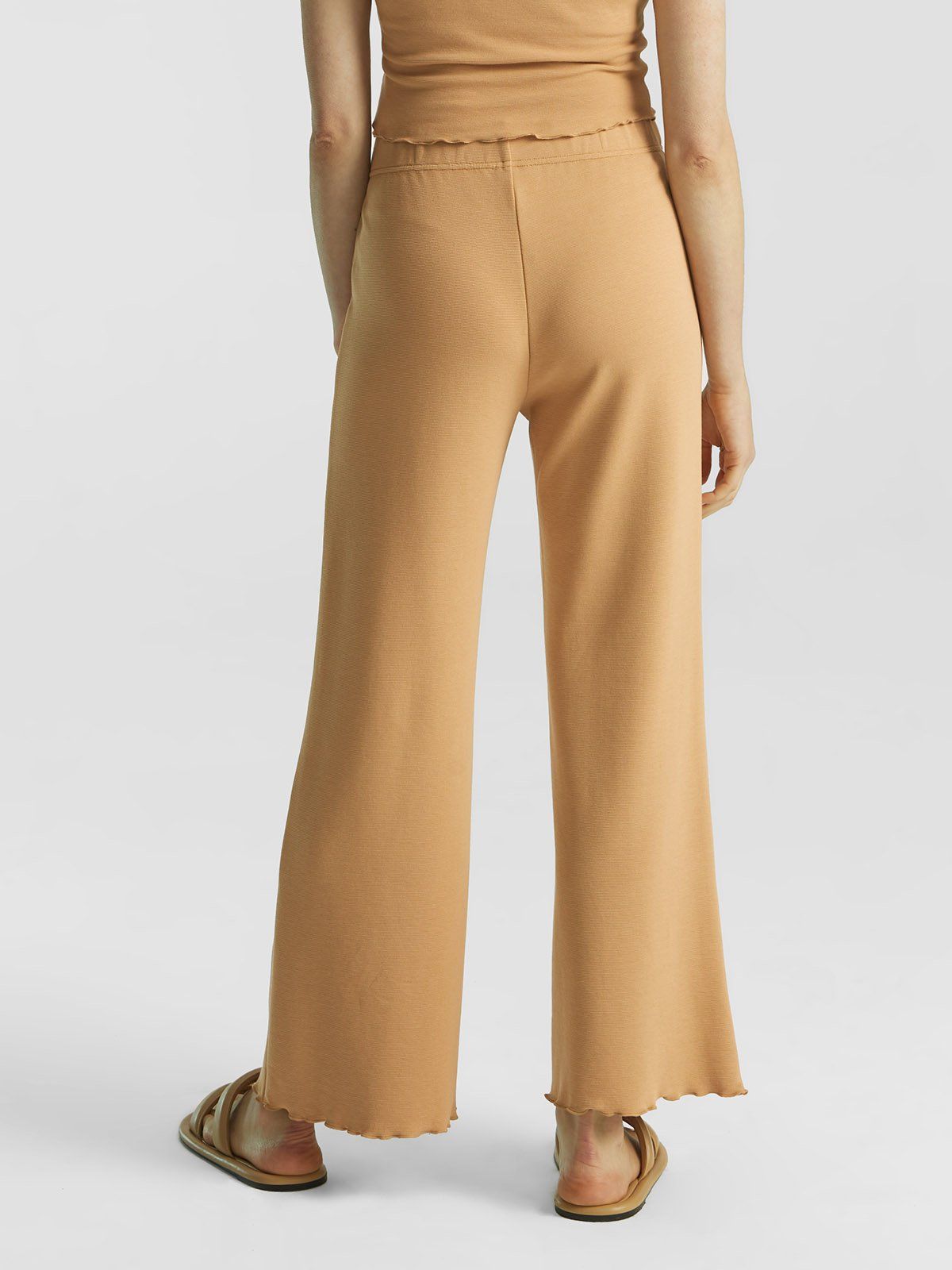 Lettuce-Hem Boot-Cut Knit Pants sold by ogl move product image thumbnail 4