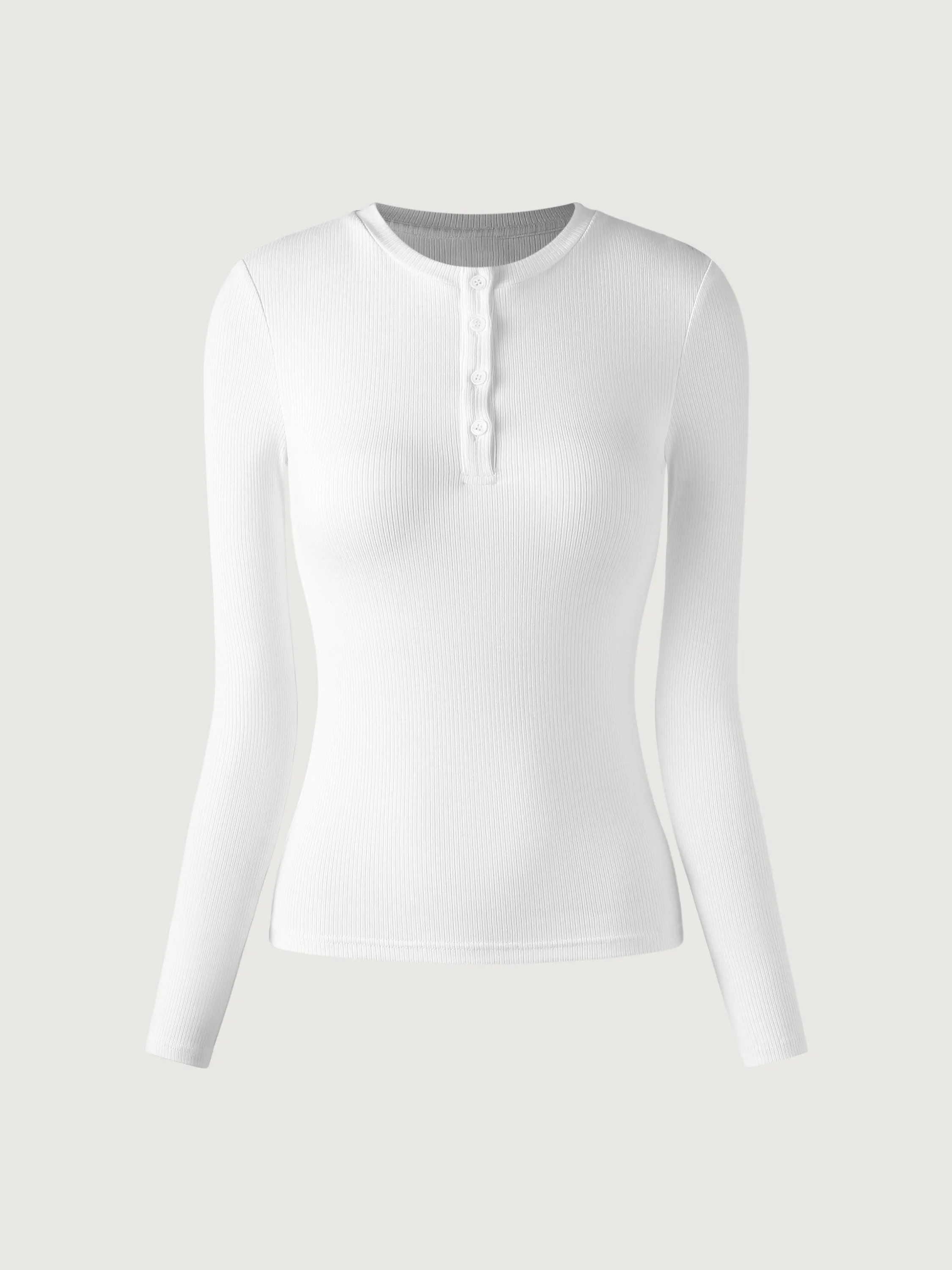 Ribbed Henley Brami Top sold by ogl move product image thumbnail 5
