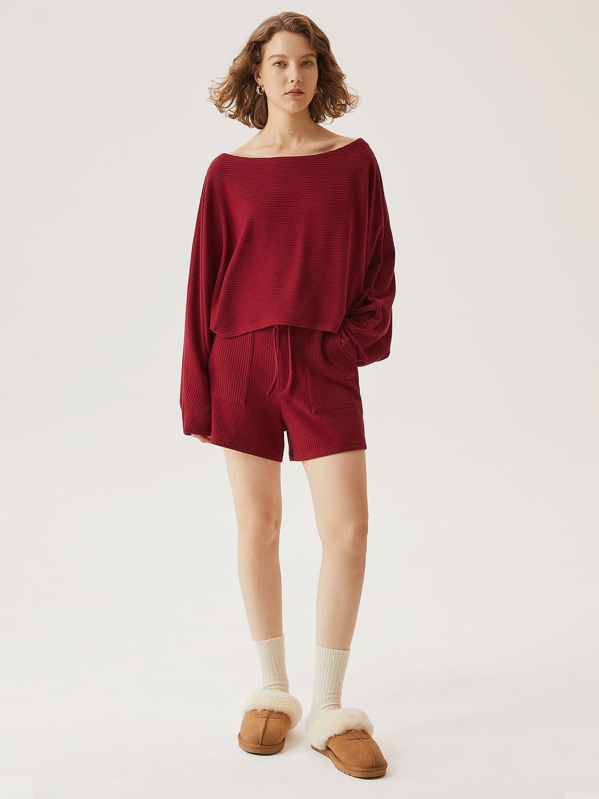 Wide Rib Relaxing Shorts sold by ogl move product image thumbnail 3