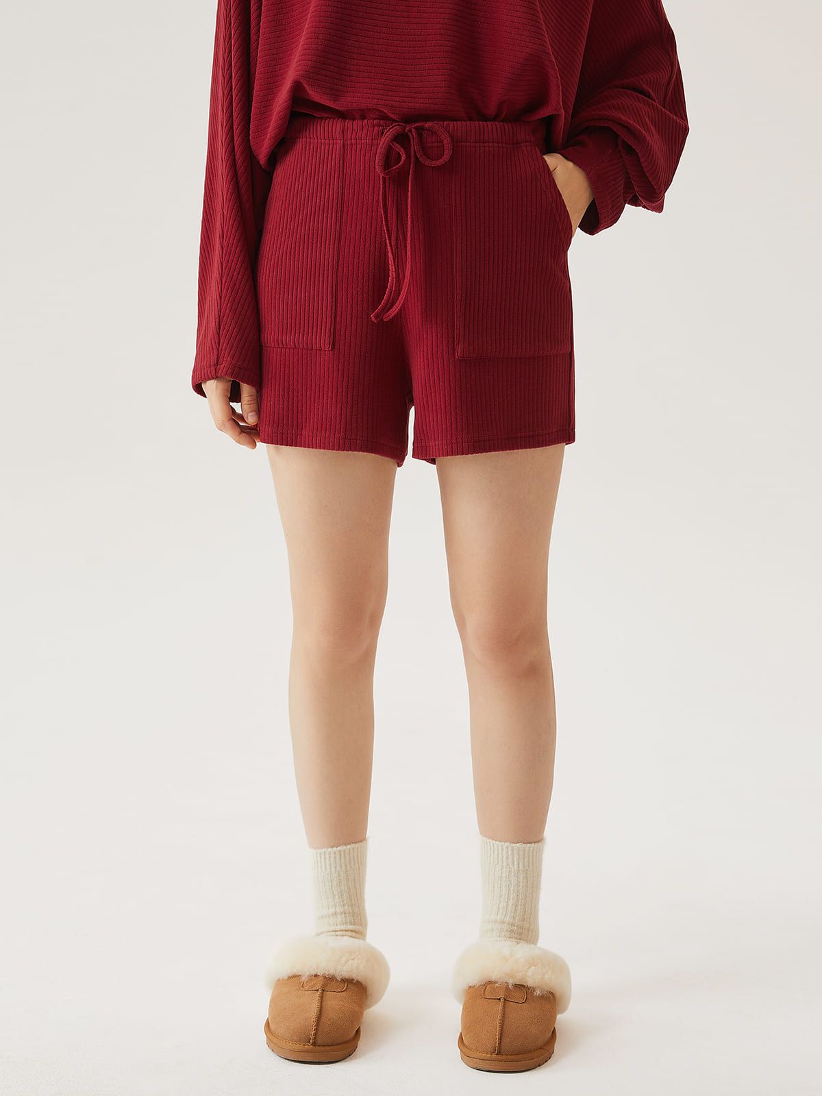 Wide Rib Relaxing Shorts sold by ogl move