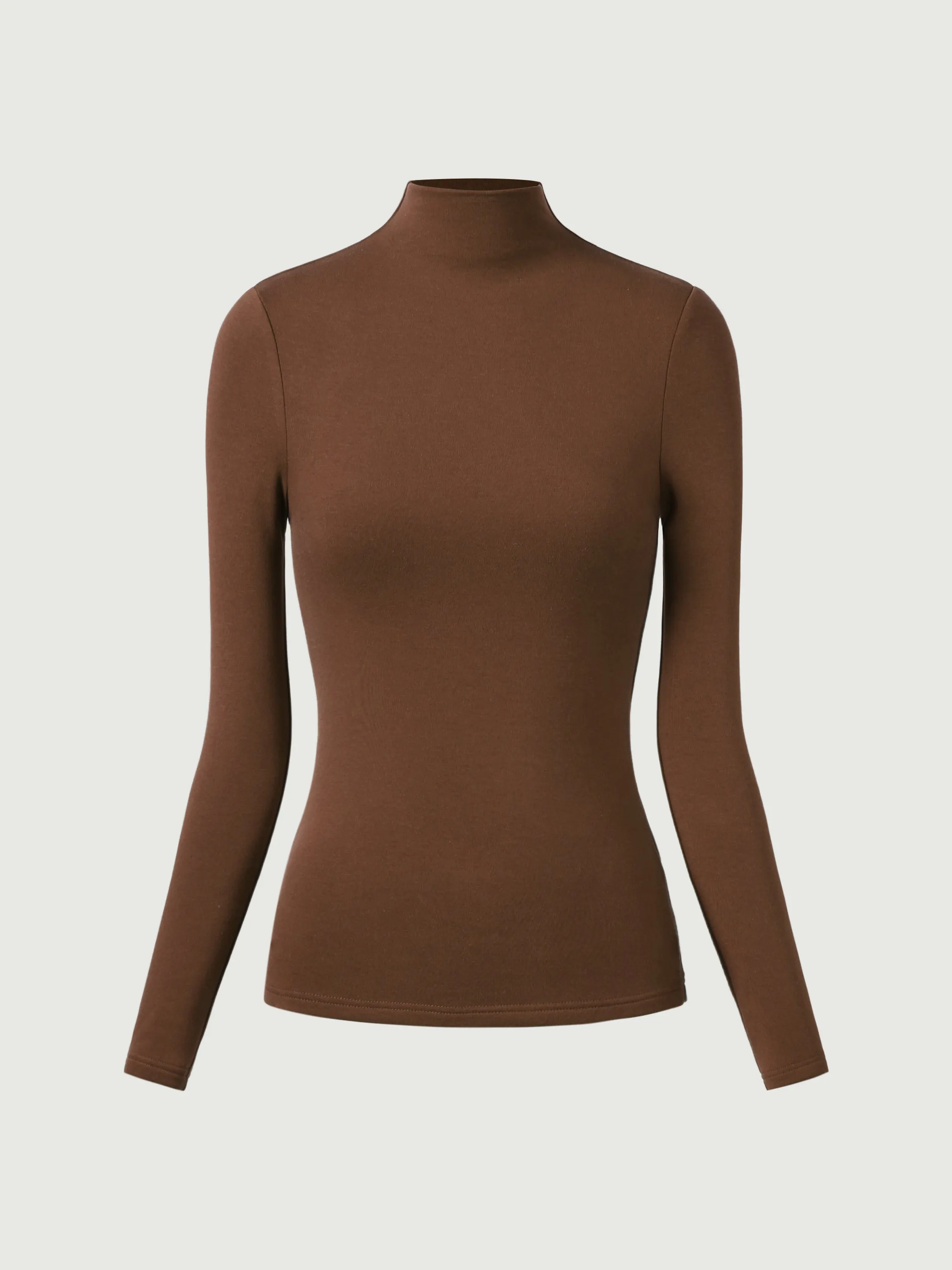 Hip-Length Mockneck Top-Brushed Inside sold by ogl move product image thumbnail 2