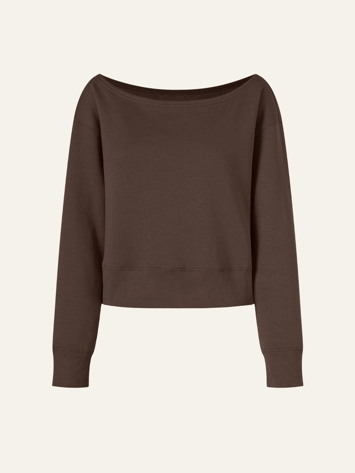 Off Shoulder Fleeced Sweatshirt sold by ogl move product image thumbnail 2