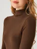 Hip-Length Mockneck Top-Brushed Inside sold by ogl move