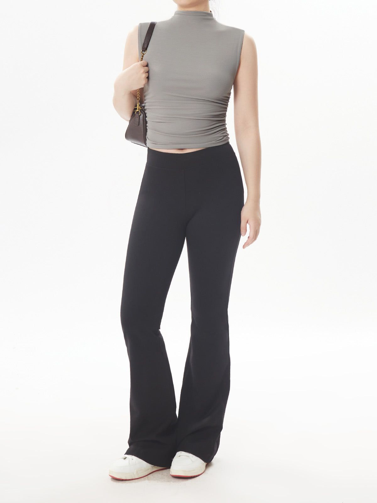 Eco-SkinKiss® Workleisure Mock Neck Ruched Sides Tank Top sold by ogl move product image thumbnail 2