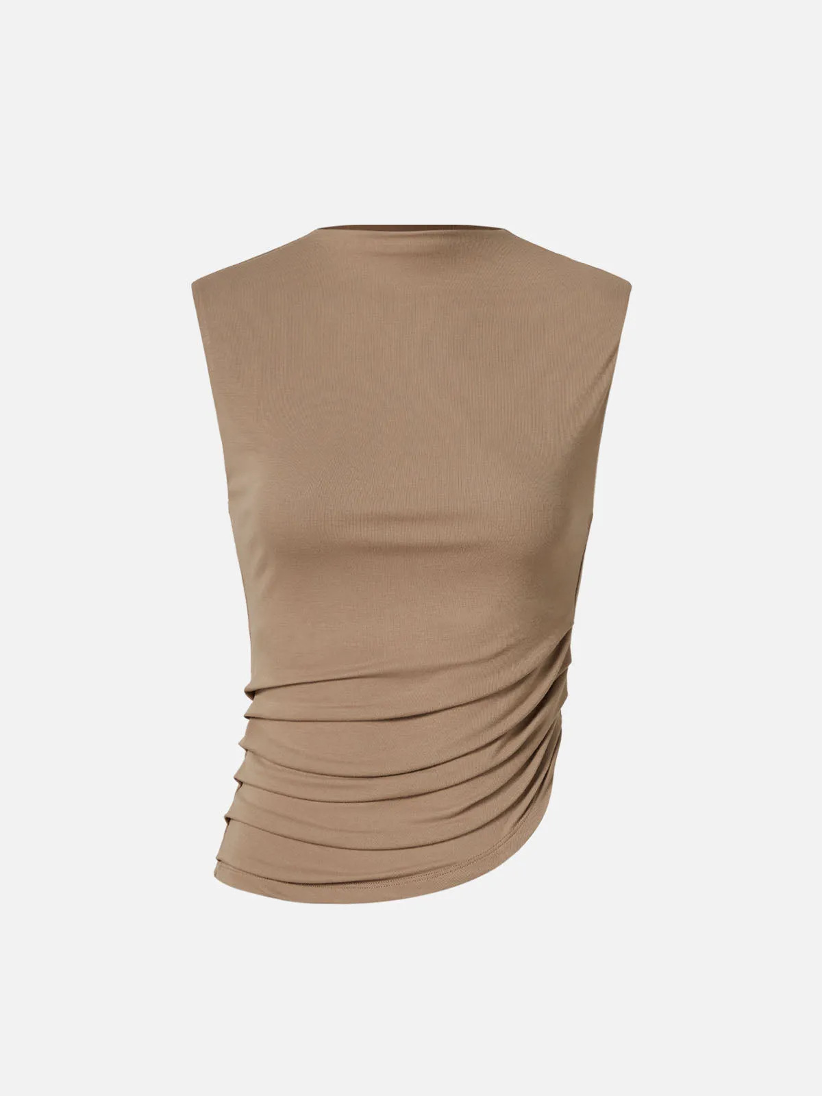 Eco-SkinKiss® Asymmetrical Mock Neck Muscle Tank sold by ogl move product image thumbnail 2