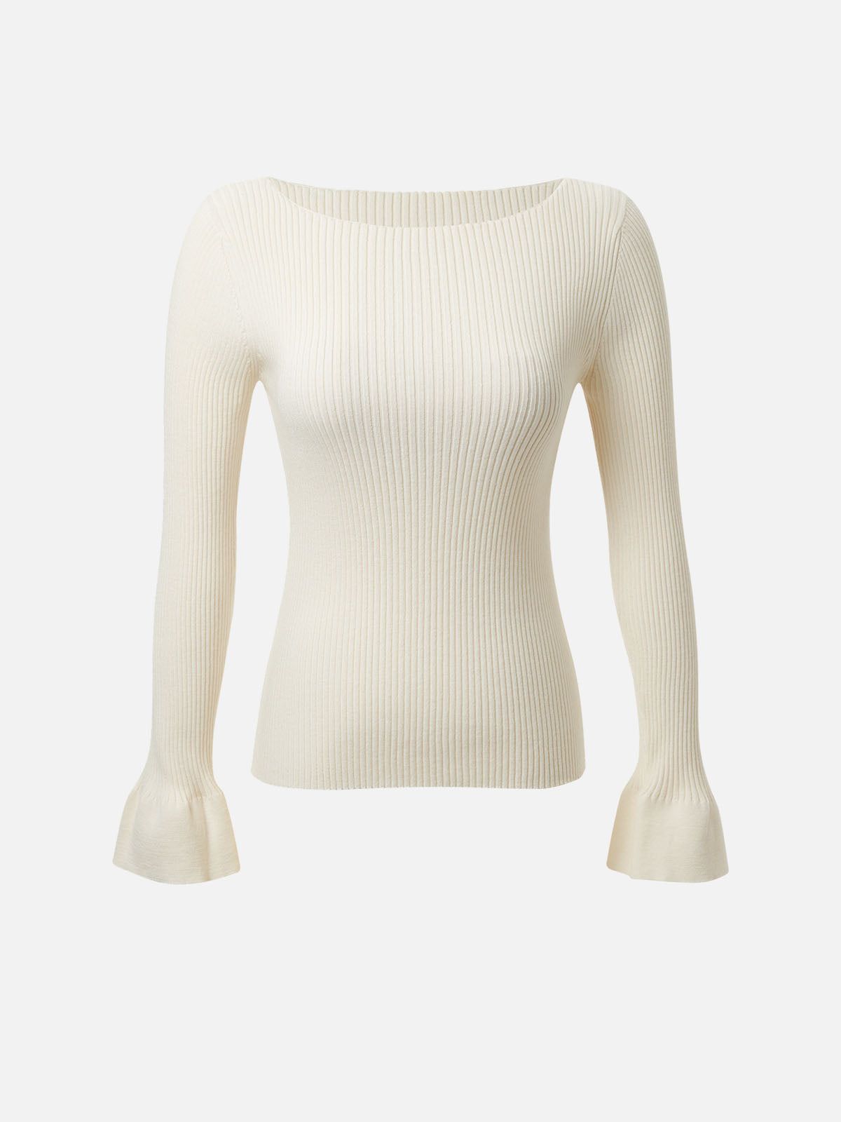 Ruffled-cuff Wool Knit Sweater sold by ogl move product image thumbnail 8