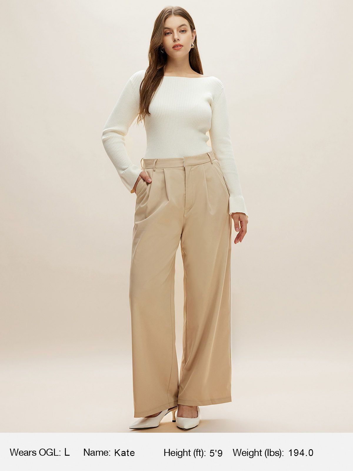 Ruffled-cuff Wool Knit Sweater sold by ogl move product image thumbnail 9