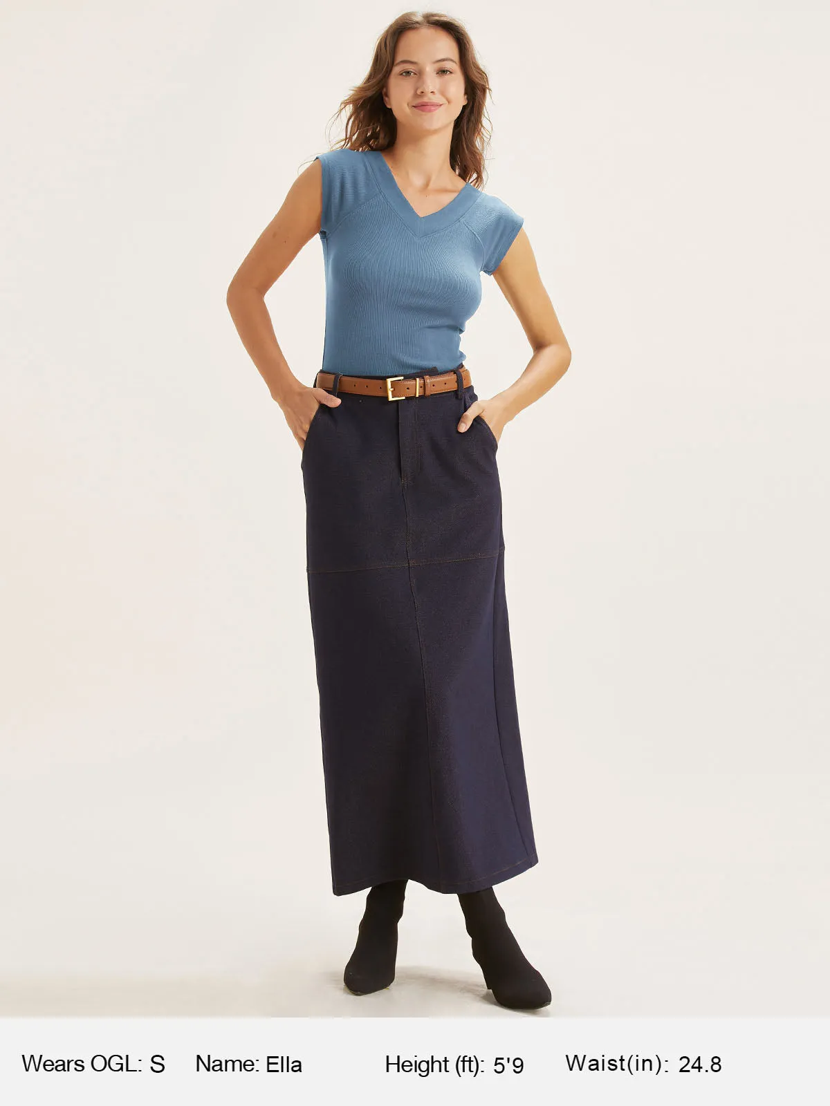 Brushed Premium Rib V-Neck T-Shirt sold by ogl move product image thumbnail 4