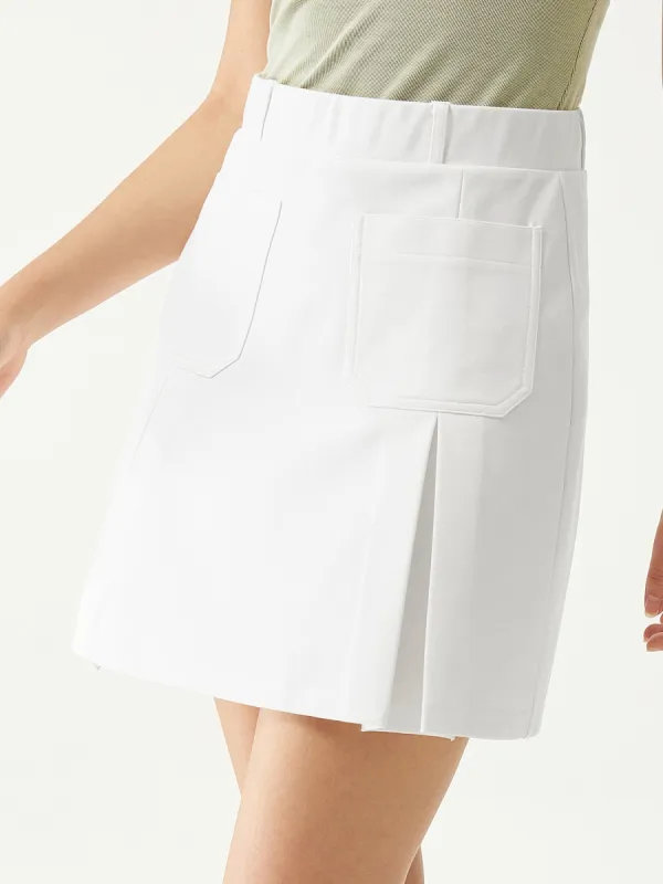 Mini A-Line Skirt With Patch Pockets sold by ogl move