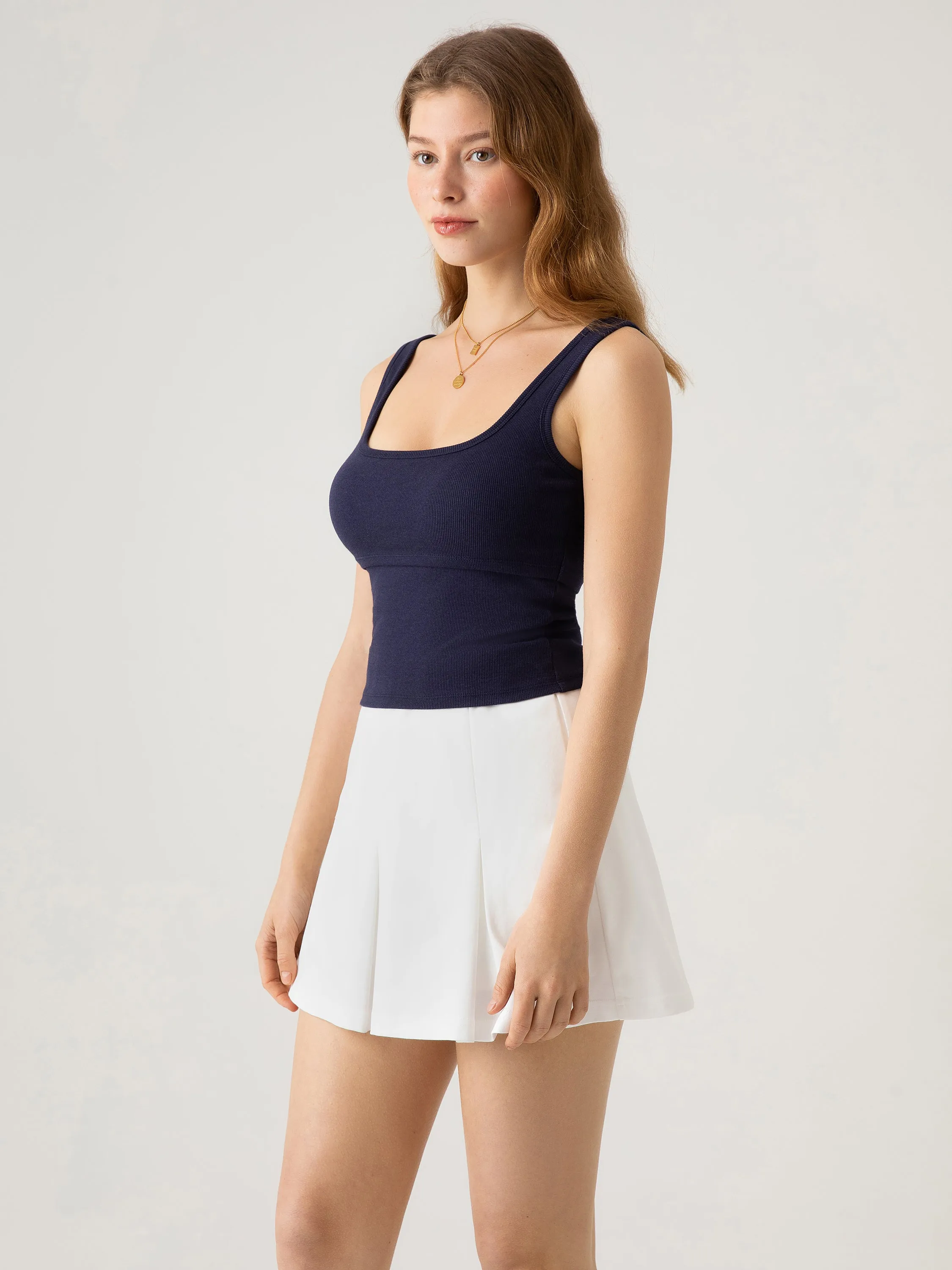 Square Neck Layering Brami Tank sold by ogl move product image thumbnail 4