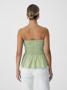 Smocked Pointy Hem Tube Top sold by ogl move