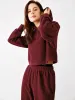 Polar Fleece Drop Shoulder Cropped Hoodie sold by ogl move