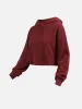 Polar Fleece Drop Shoulder Cropped Hoodie sold by ogl move