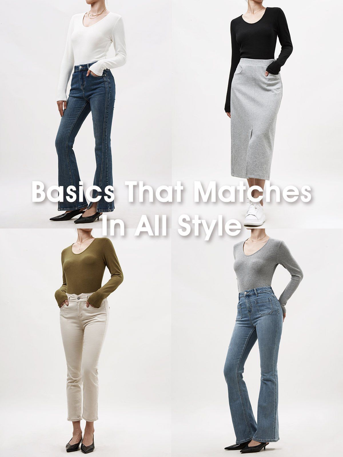 Eco-Mousse® Elegant Long Sleeve V-neck Tee sold by ogl move product image thumbnail 2