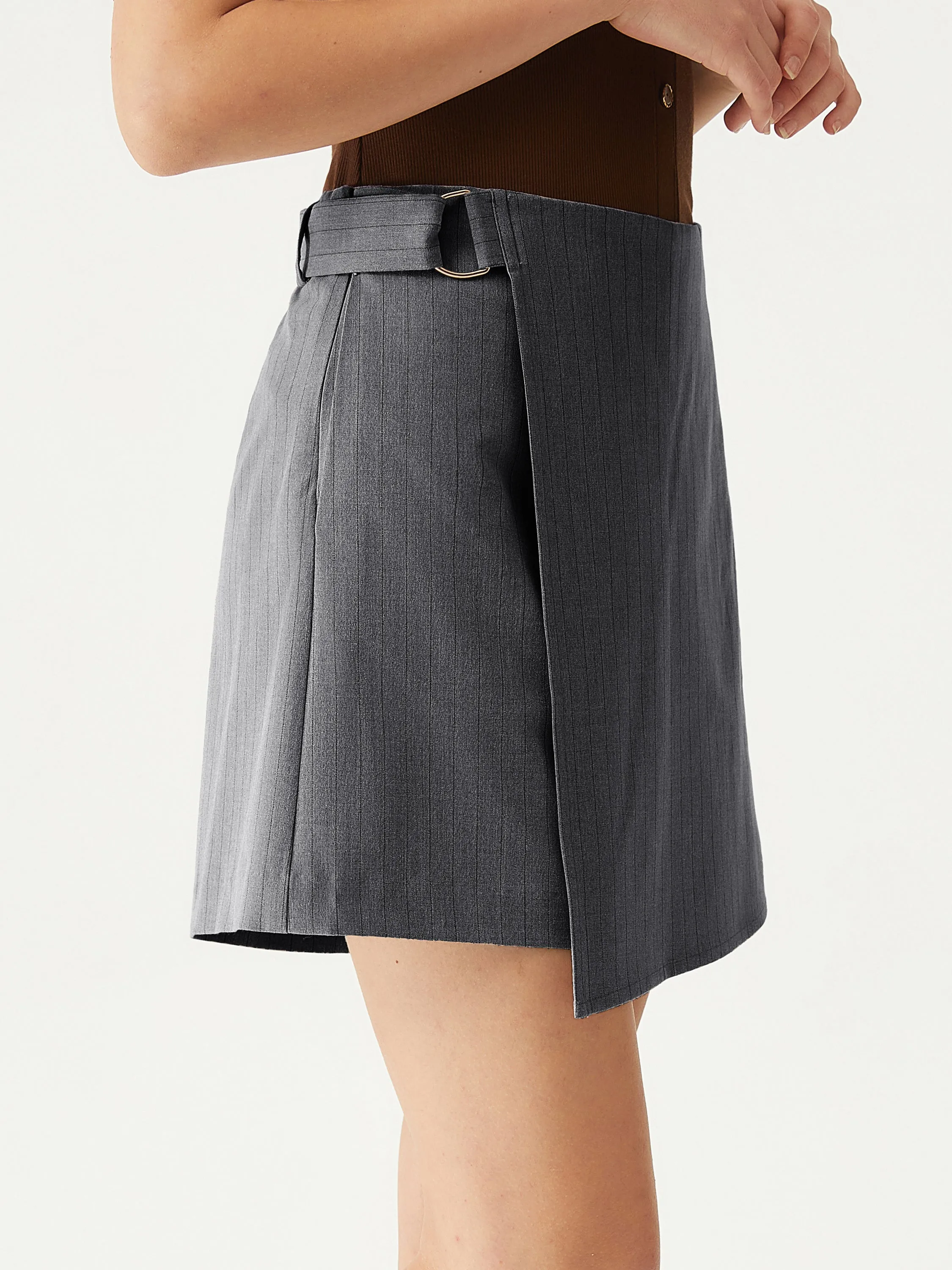 High Waist Tie Side Wrapped Skort sold by ogl move product image thumbnail 4