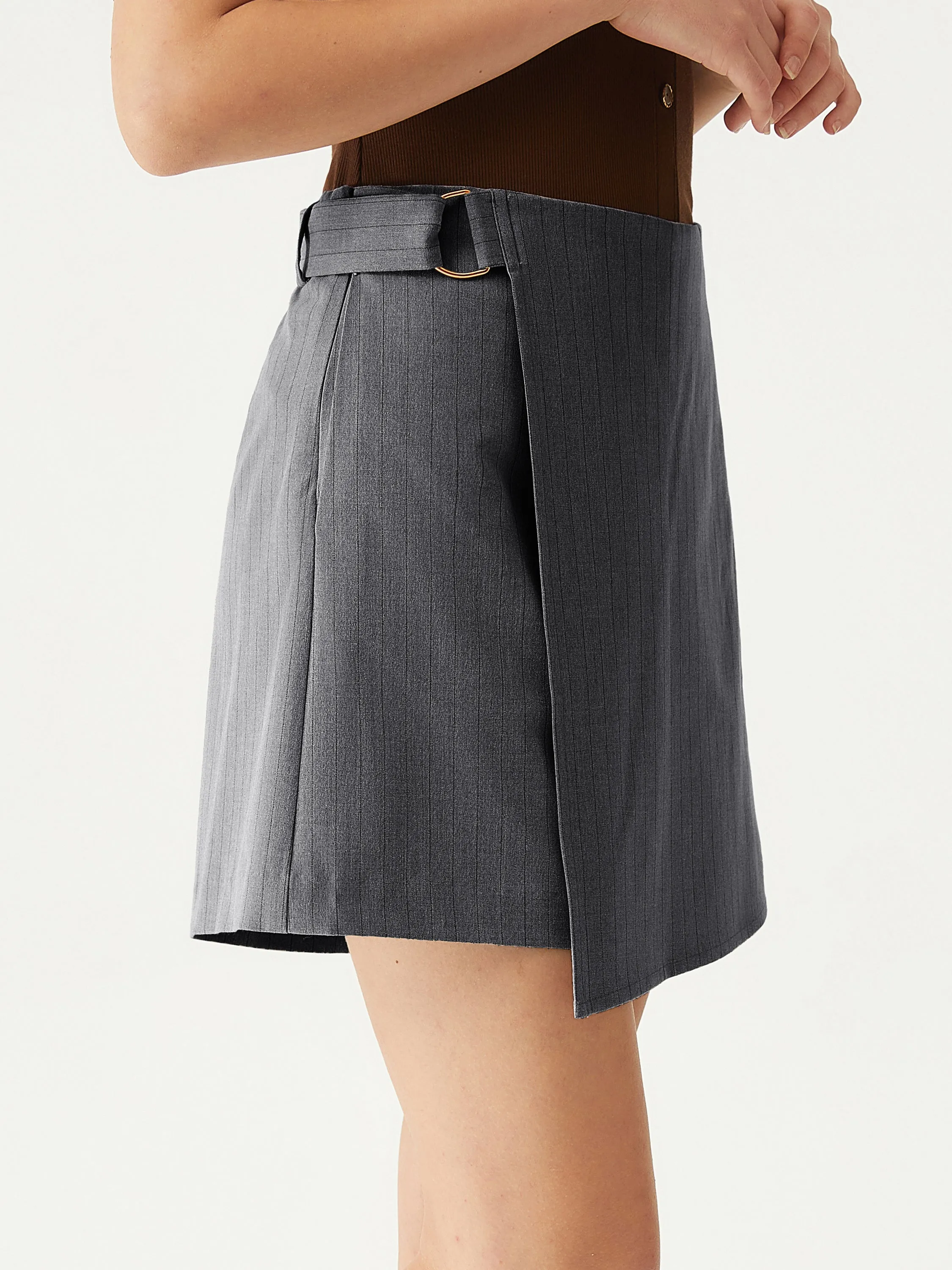 High Waist Tie Side Wrapped Skort sold by ogl move product image thumbnail 5