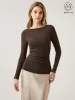 Eco-Mousse® Boatneck Tucks Brami Top sold by ogl move