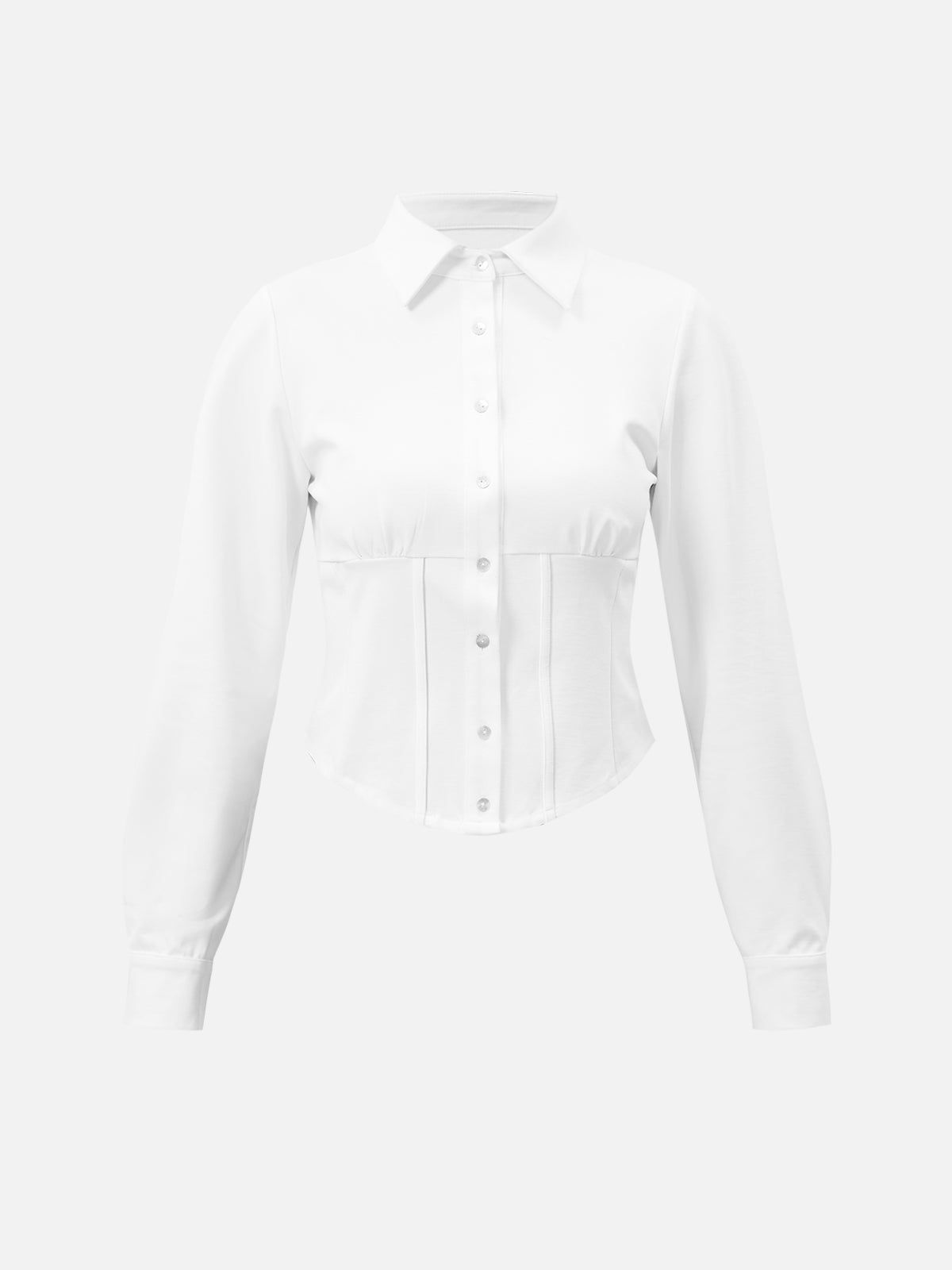 Tencel Stretchy Corset Shirt Top sold by ogl move product image thumbnail 5