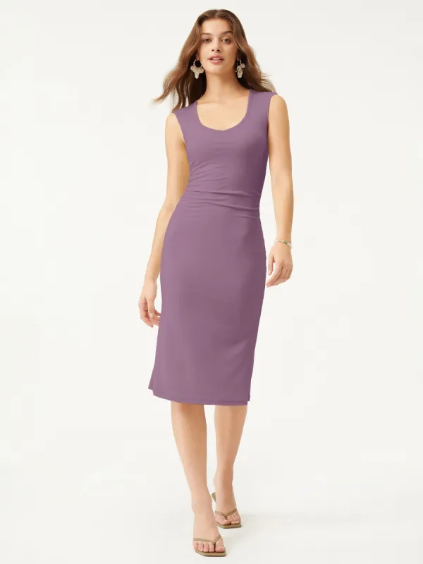 Wide Shoulder Midi Dress sold by ogl move