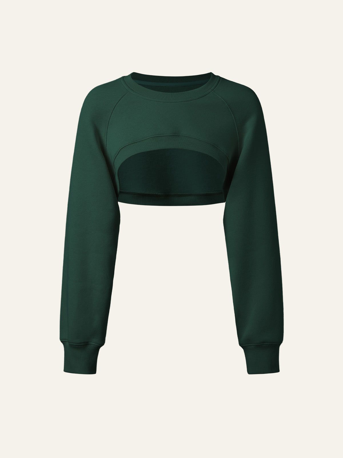 Polar Fleece Raglan Sleeve Crew Neck Sweatshirt Shrug sold by ogl move product image thumbnail 2