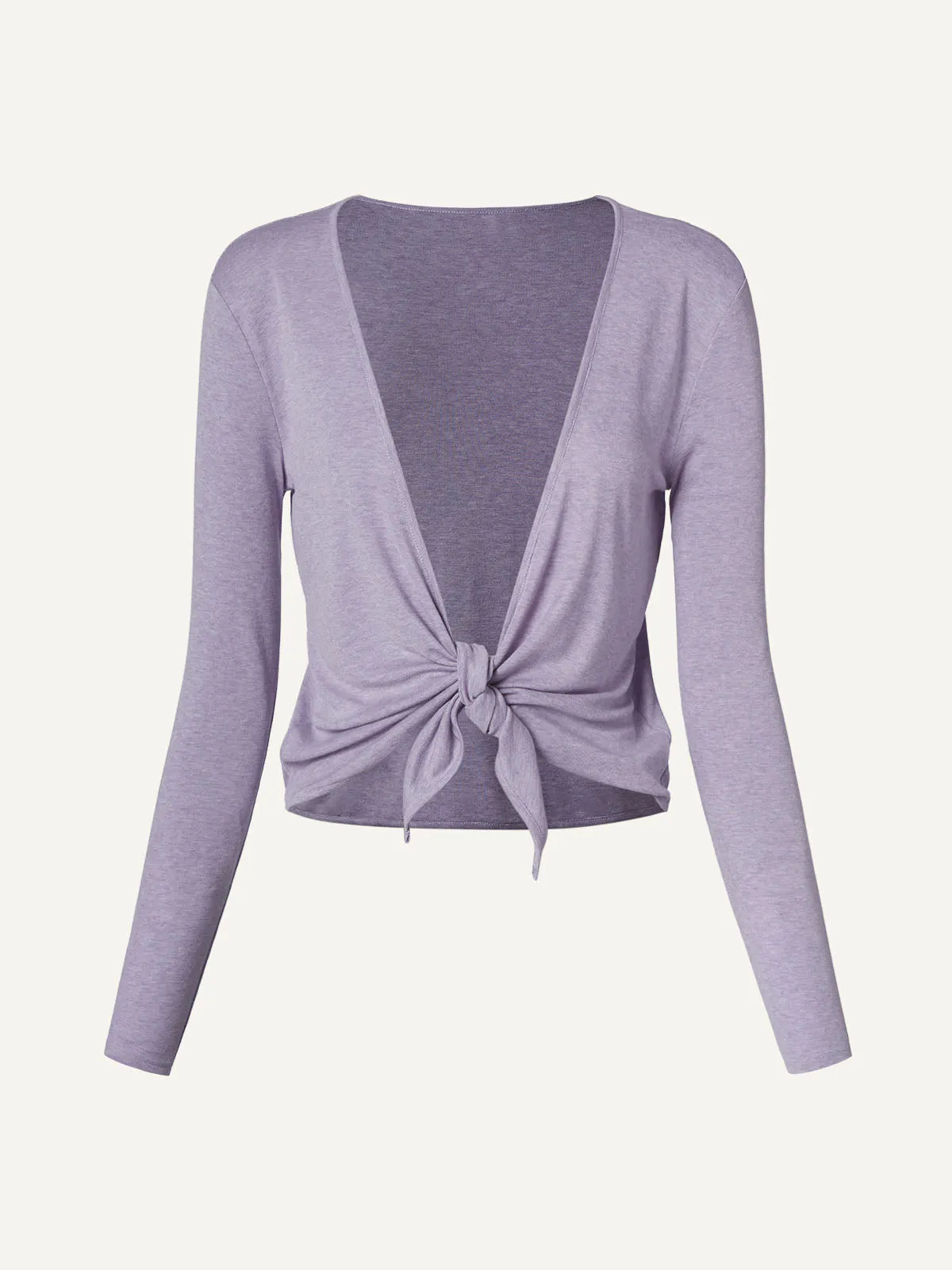 Tencel Wool Knit Tie-Front Cardigan sold by ogl move product image thumbnail 2