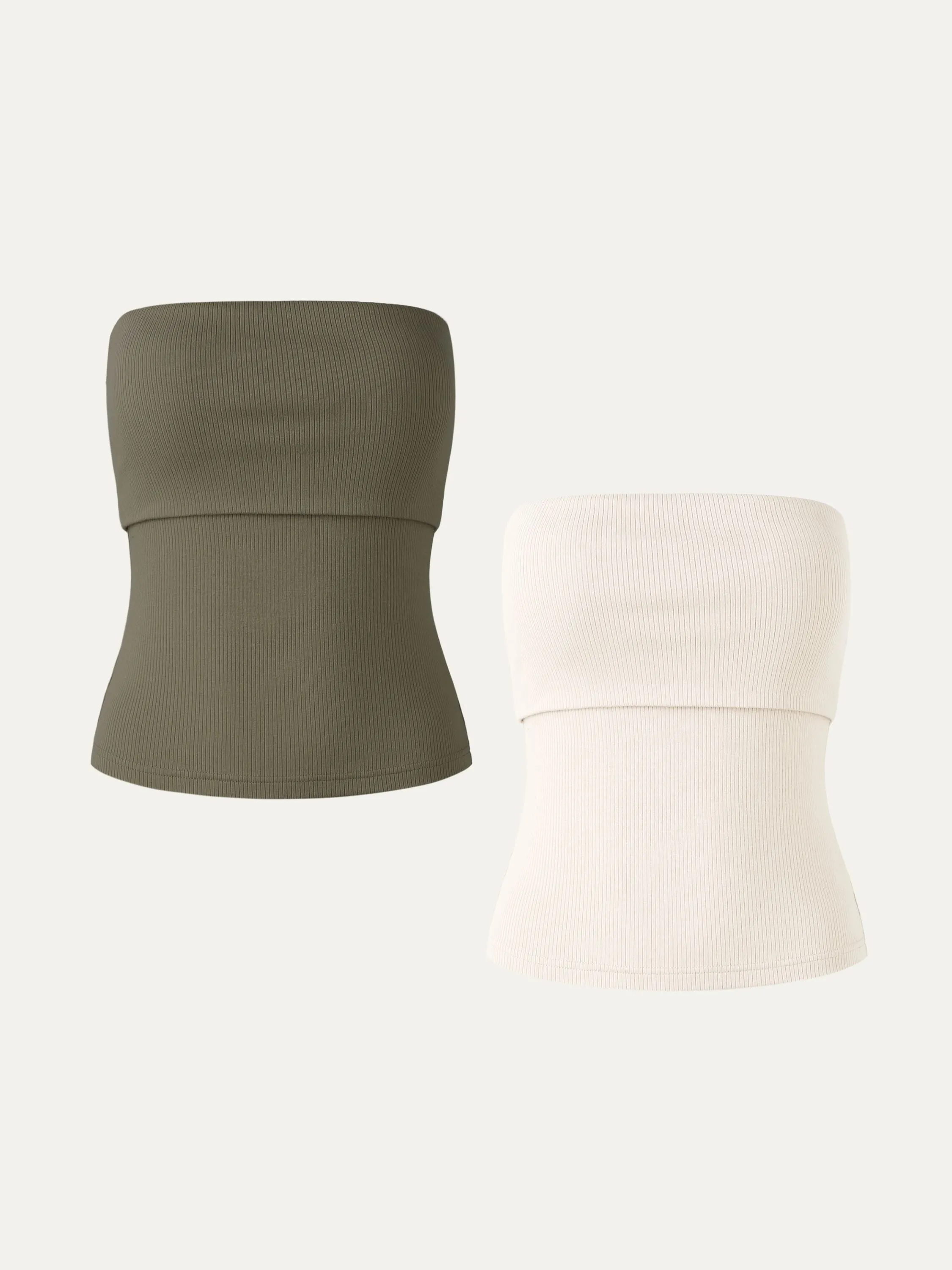 Plantive® Cropped Fold Down Brami Tube Top 2Pcs Set sold by ogl move