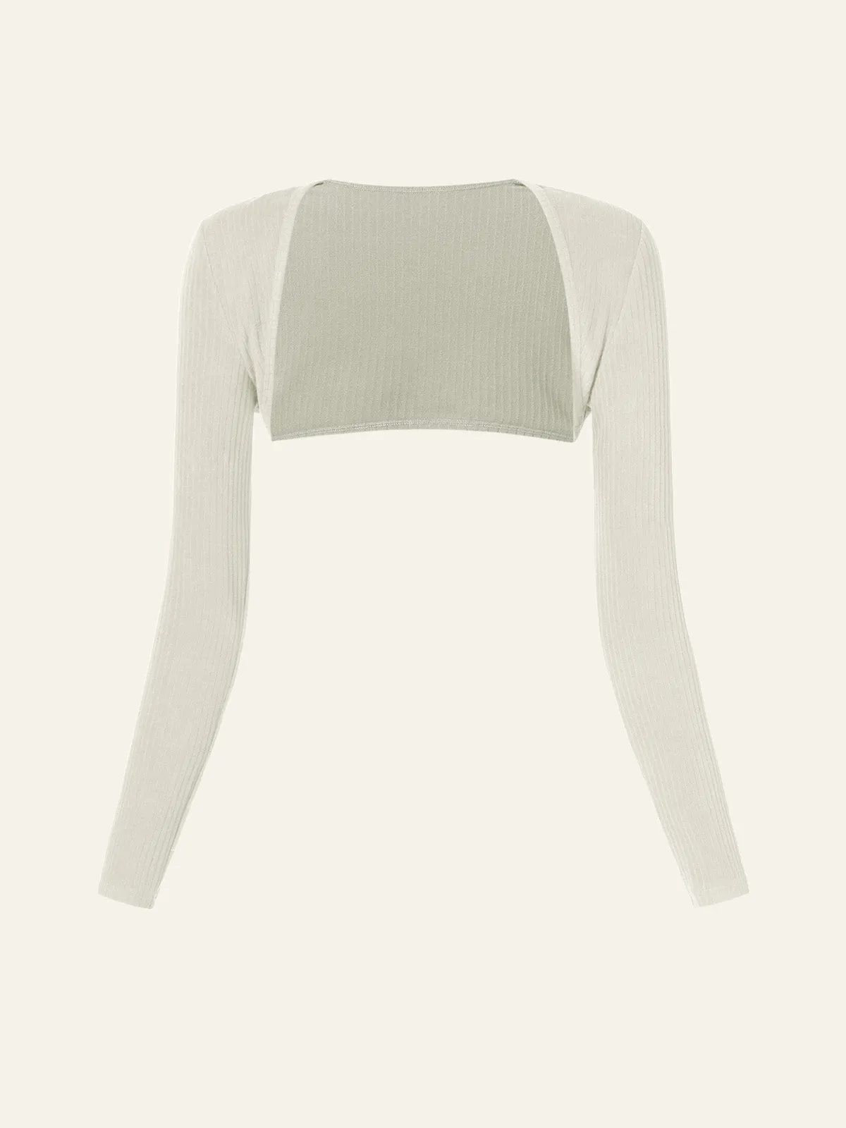 Velvety Touch Ribbed Shrug sold by ogl move product image thumbnail 2