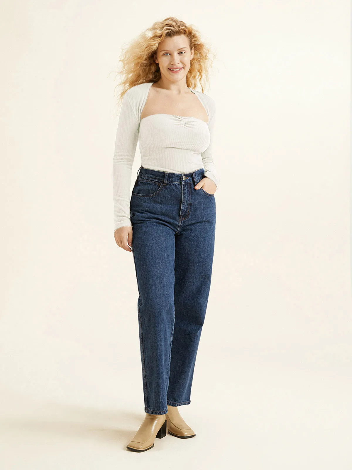 Velvety Touch Ribbed Shrug sold by ogl move product image thumbnail 3