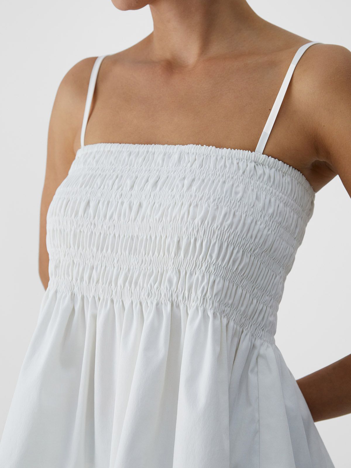 Babydoll Ruffle Smocked Cami sold by ogl move product image thumbnail 5