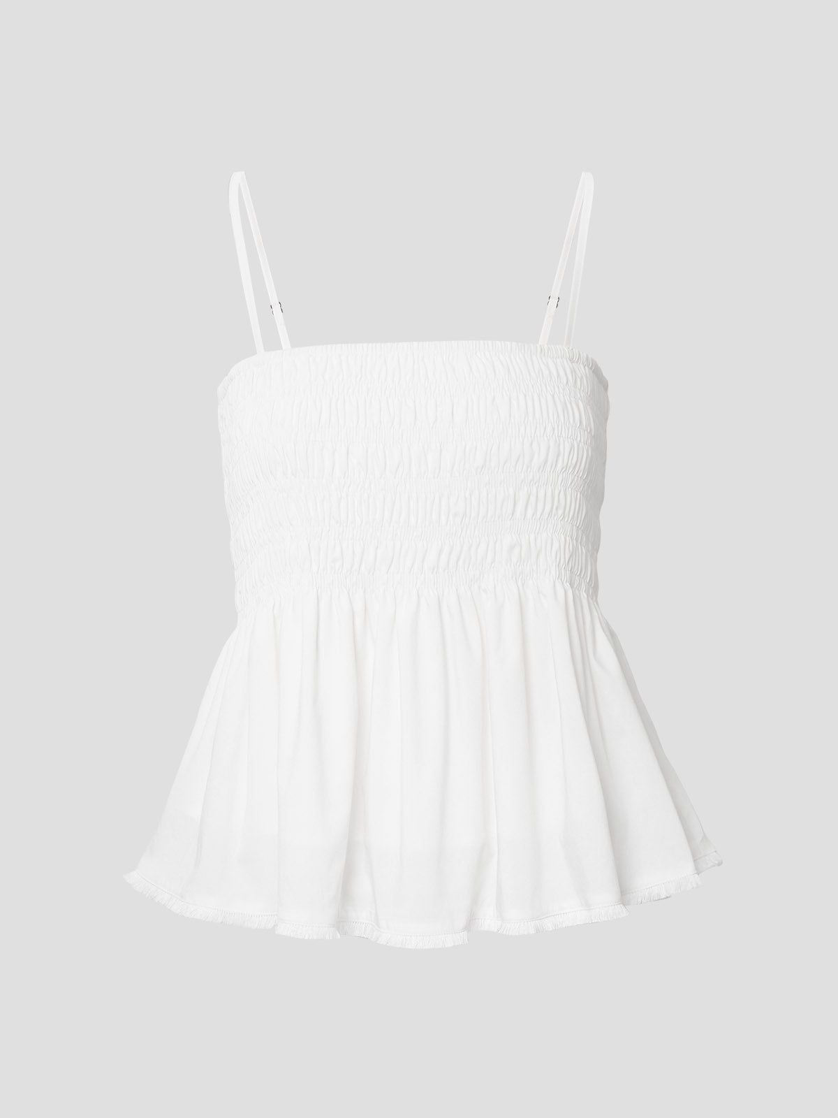 Babydoll Ruffle Smocked Cami sold by ogl move product image thumbnail 2