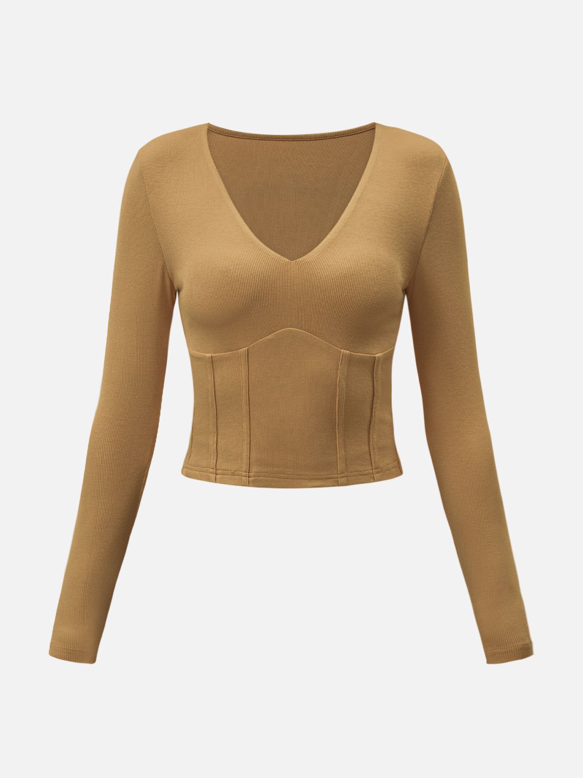 Plantive™ Corset V-Neck Top sold by ogl move product image thumbnail 3
