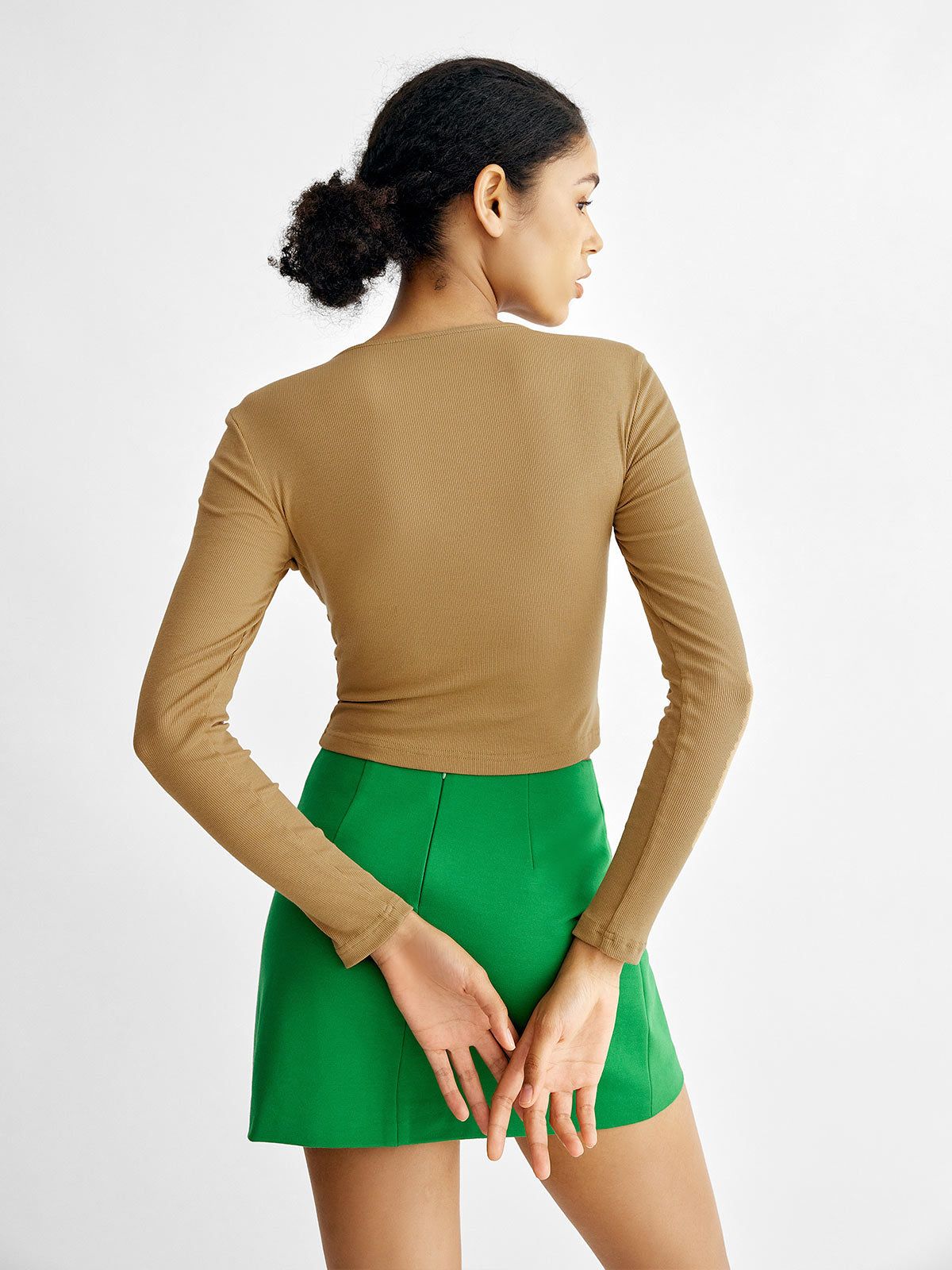 Plantive™ Corset V-Neck Top sold by ogl move product image thumbnail 2