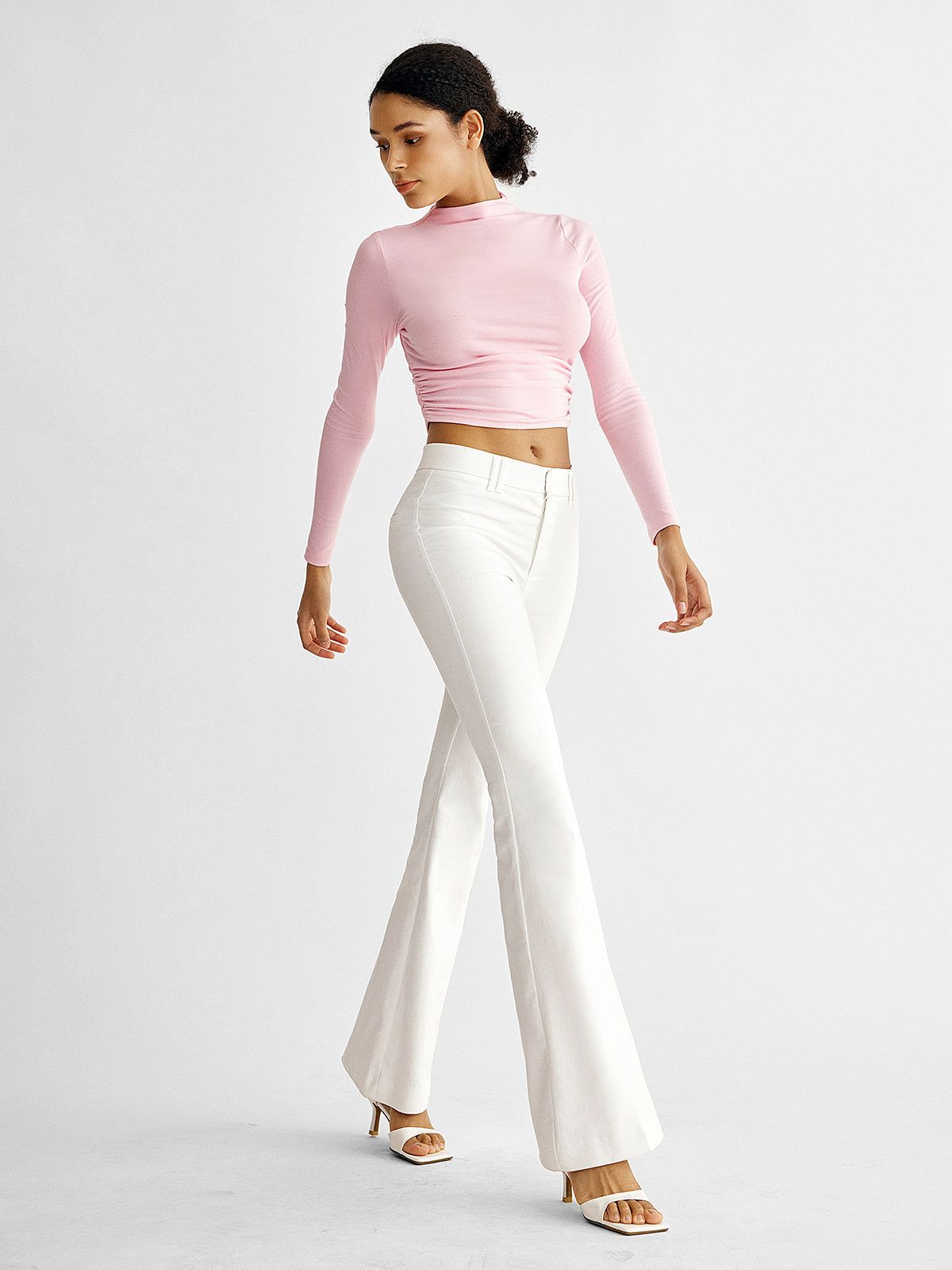 Plantive™ Side-Ruched Mock Neck Top sold by ogl move product image thumbnail 7