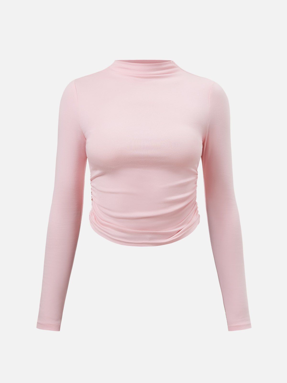 Plantive™ Side-Ruched Mock Neck Top sold by ogl move product image thumbnail 9