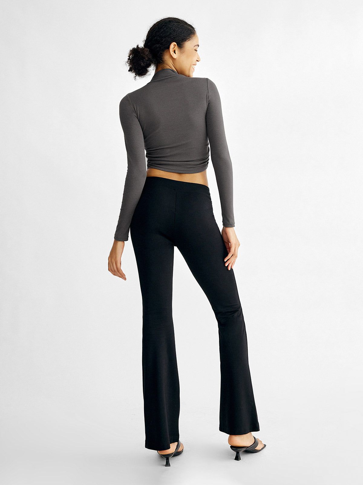 Plantive™ Side-Ruched Mock Neck Top sold by ogl move product image thumbnail 4