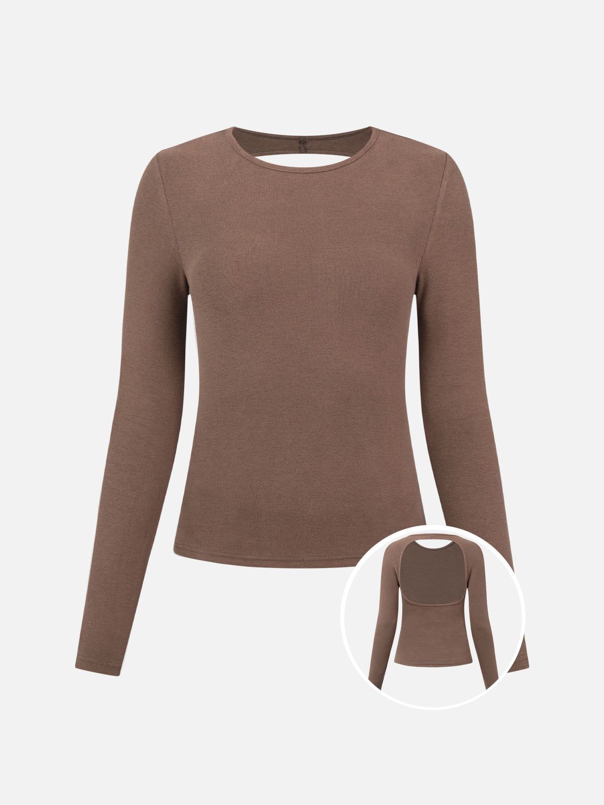 Eco-Mousse®Thermal Brushed Cut Out Back Top sold by ogl move